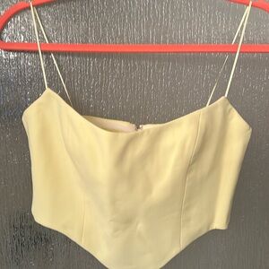 Amanda Uprichard Sabine Crop - butter